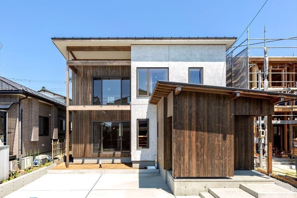 ウチとソトがつながる平屋の家